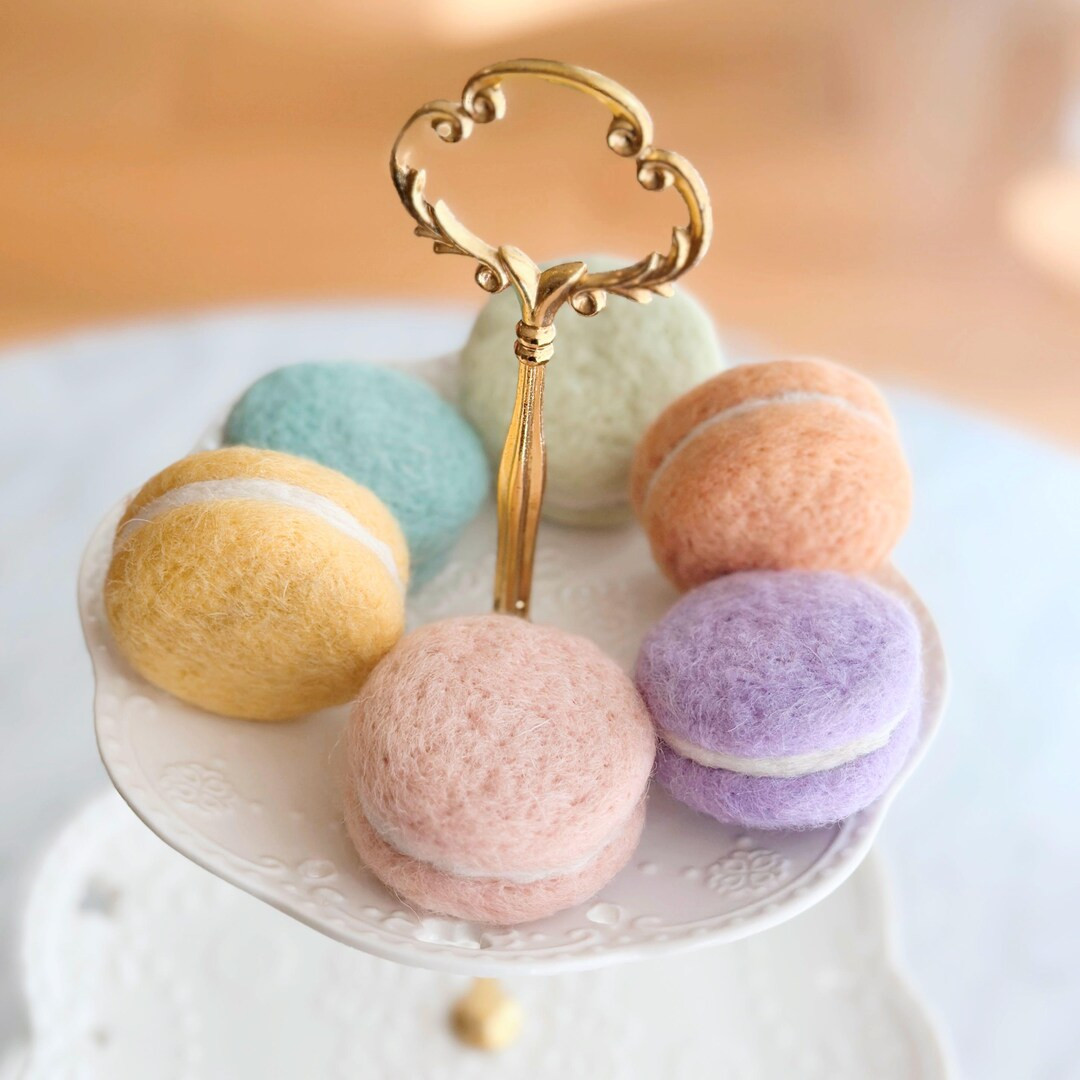 Felt Macarons, Set of 6 Easter Macarons, Pastel Macarons, Felt Play Food Felt Desserts - Etsy | Etsy (US)
