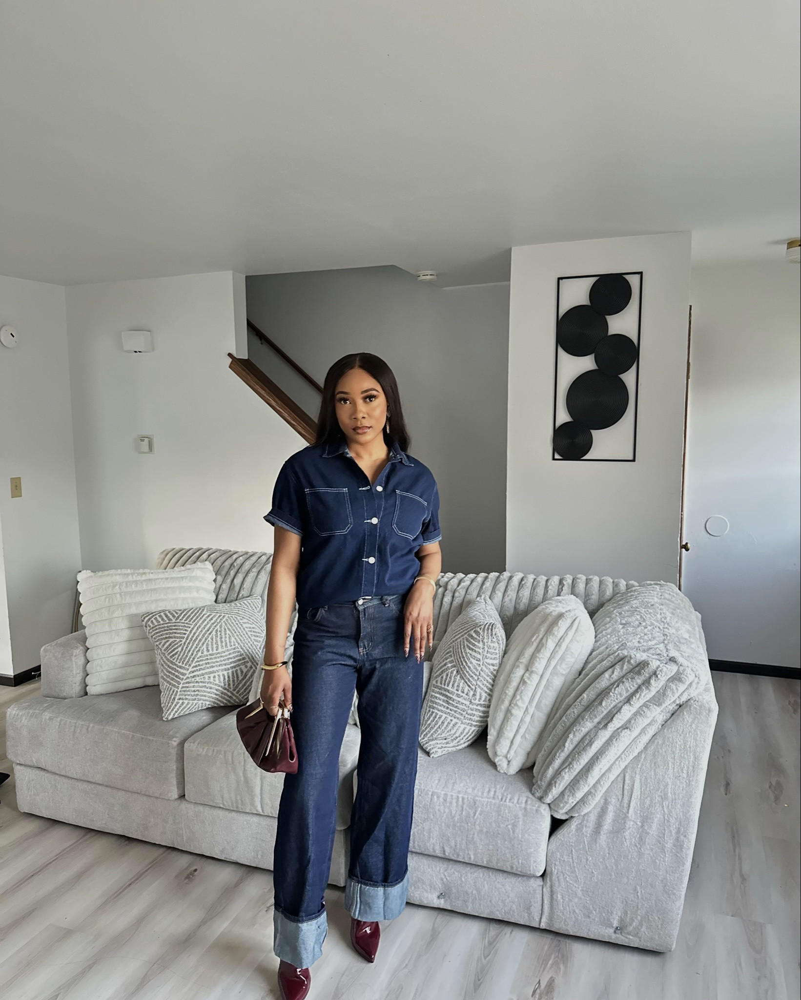 Denim on Denim + Burgundy

#LTKdayinmylife #LTKgrwm #LTKootd