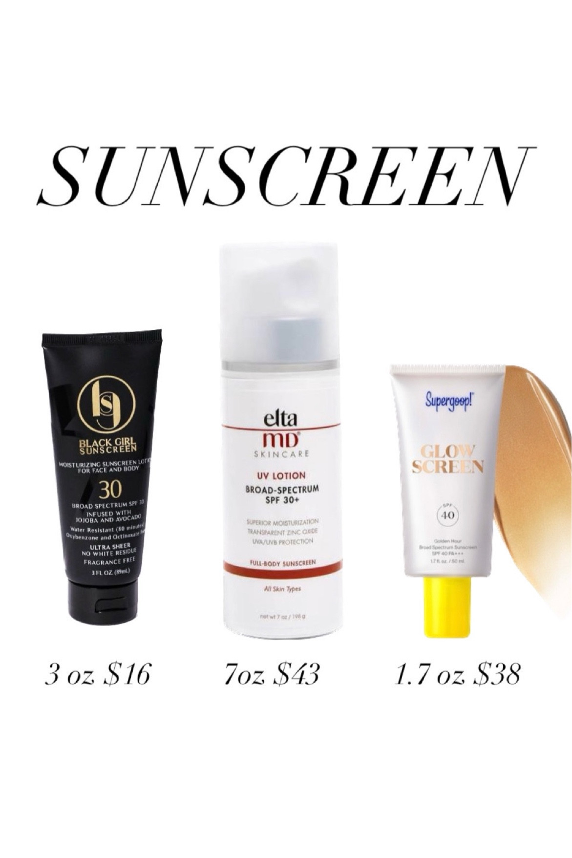 My favorite sunscreens 

#LTKbeauty