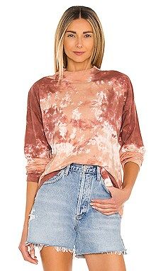 Free People Be Free Tie Dye Tee in Cabernet from Revolve.com | Revolve Clothing (Global)