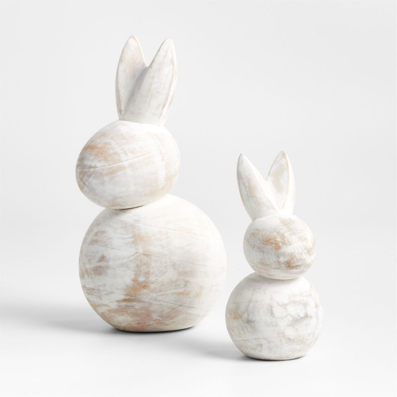 Wood Bunnies | Crate & Barrel | Crate & Barrel