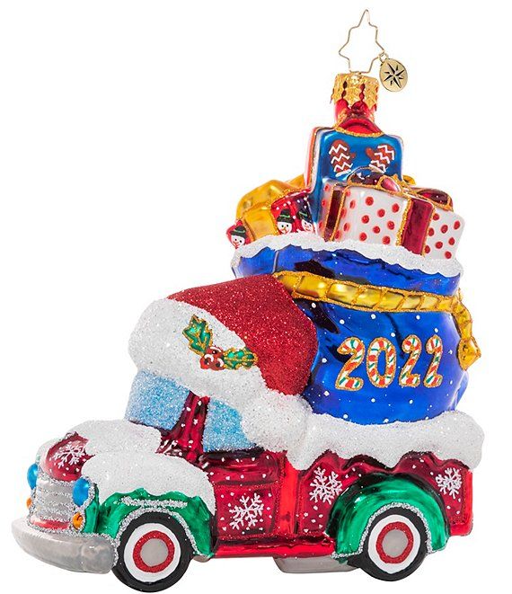 Christopher Radko Happy Haul-idays Truck Ornament | Dillard's | Dillard's