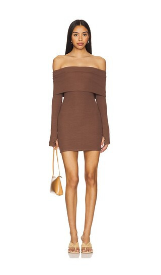 superdown Marks Mini Dress in Chocolate. | Revolve Clothing (Global)