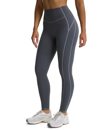 Aoxjox Women's Lexi Lined Leggings (Iron Grey/Grey, X-Large) | Amazon (US)