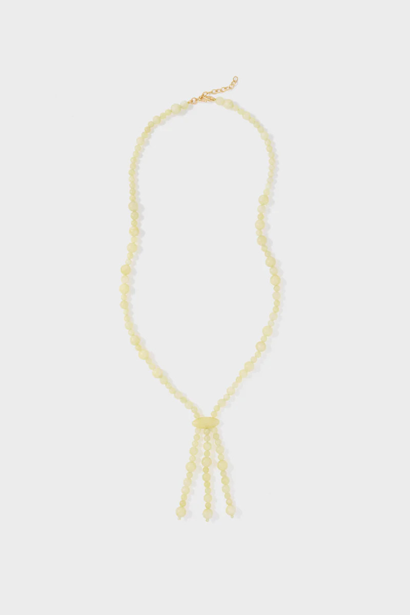 Yellow Beaded Nelly Necklace | Tuckernuck (US)