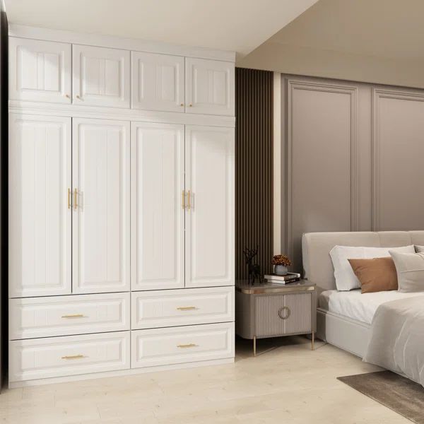 Keevagh Solid + Manufactured Wood Armoire | Wayfair North America