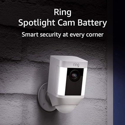 Ring Spotlight Cam Battery HD Security Camera with Built Two-Way Talk and a Siren Alarm, Works wi... | Amazon (US)