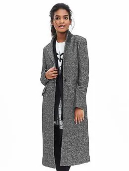 Tweed One-Button Coat | Banana Republic CA