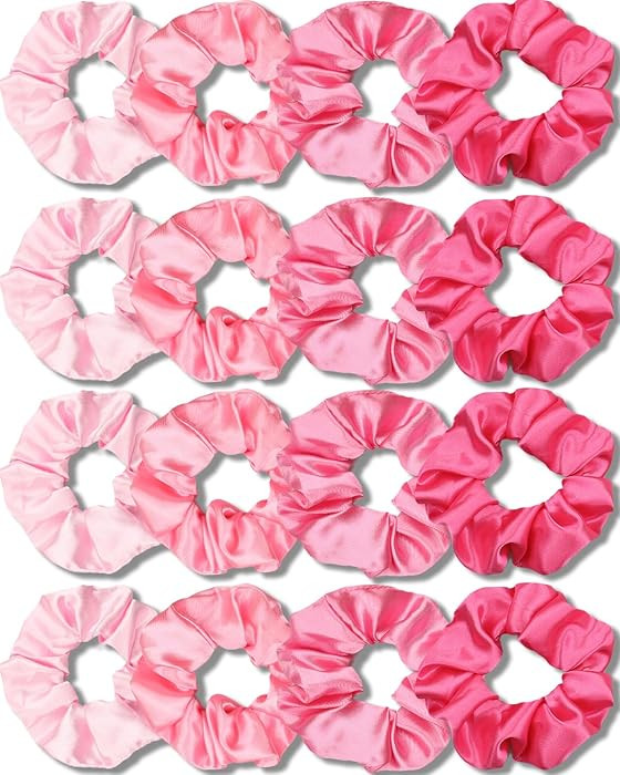 IVARYSS Satin Scrunchies for Girls, Soft Than Silk for Hair, Fashion Ties and Bands for Thin | Th... | Amazon (US)