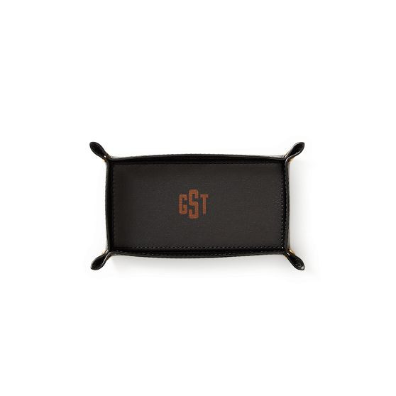Rustic Leather Catchall Tray | Mark and Graham