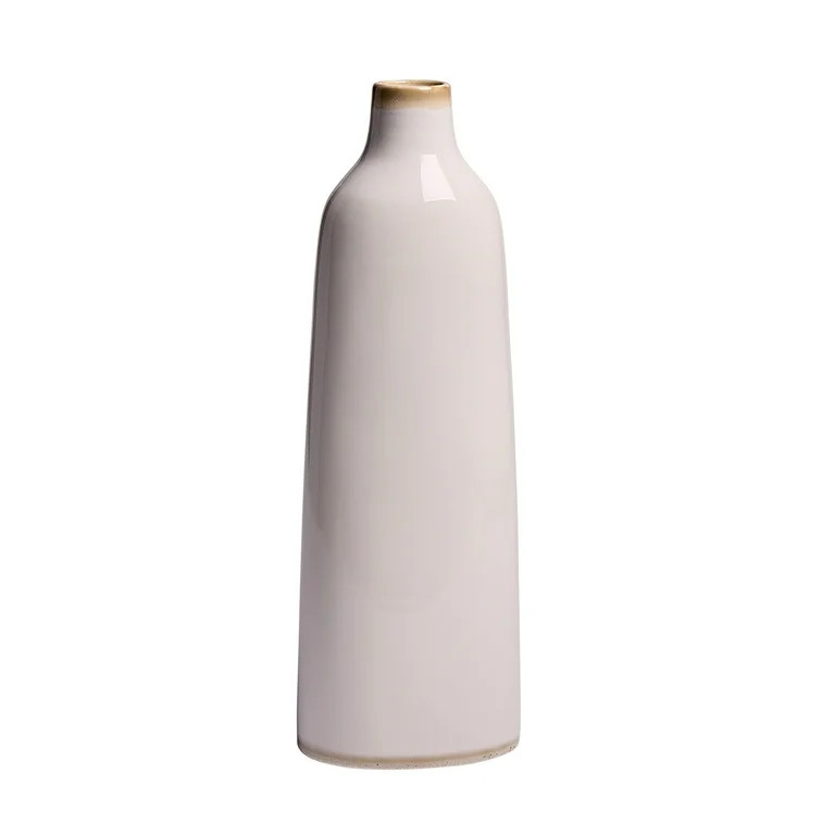 Better Homes & Gardens Indoor Vanilla Bottle Shaped Vase, 18 inch tall - Walmart.com | Walmart (US)