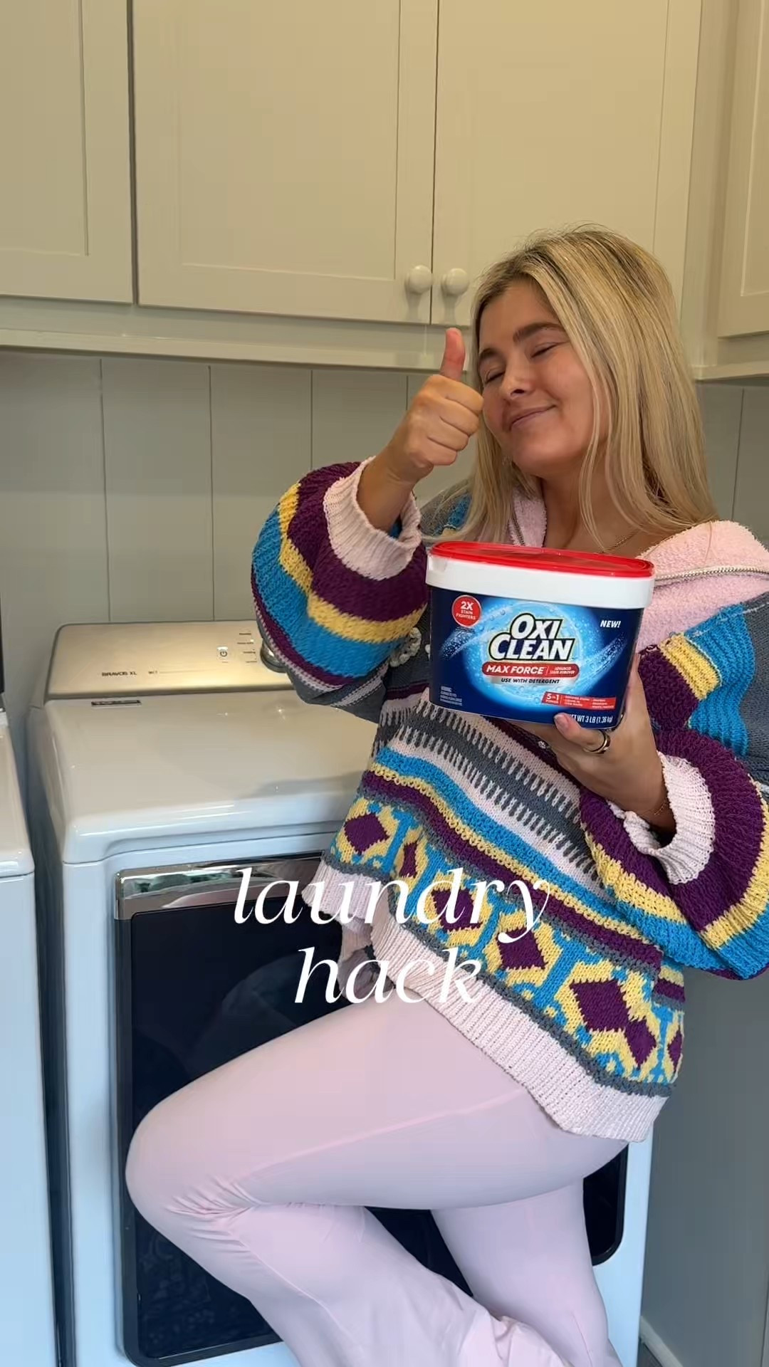 #OxiCleanPartner Busy mom laundry room = chaos. 😅 @oxicleanofficial Max Force In-Wash Powder = the only reason these clothes look alive. One scoop with detergent → stains handled 👏🏽 Shop it at Walmart on my LTK! #ad #paidlink #oxiclean @shop.ltk #liketkit 

#LTKBaby #LTKHome #LTKKids