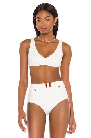 Solid & Striped Annie Bikini Top in Brule from Revolve.com | Revolve Clothing (Global)