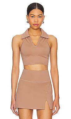 WellBeing + BeingWell MoveWell Frankie Cropped Tank in Fresco Brown from Revolve.com | Revolve Clothing (Global)