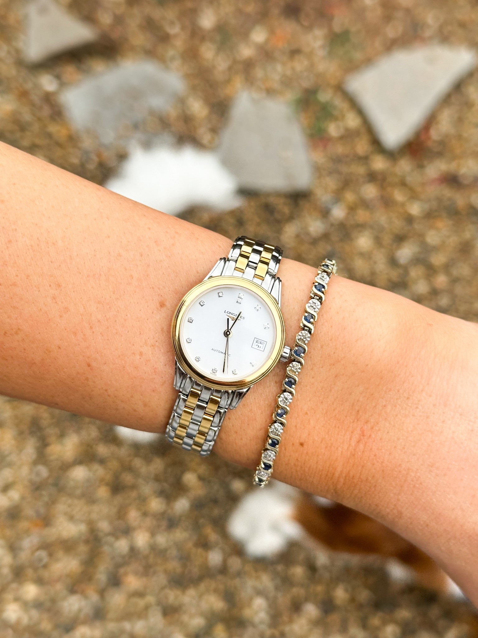 Elevate your everyday style with this stunning two-tone Longines watch for women, featuring radiant diamond accents and a classic gold and silver finish. 💎✨ The perfect blend of luxury and versatility, this elegant timepiece transitions effortlessly from workwear to date night.

Crafted with Swiss precision and refined detailing, this women’s diamond watch is ideal for those who love sophisticated, heirloom-worthy accessories. The two-tone design makes it easy to pair with both gold and silver jewelry — a true staple piece for a timeless capsule wardrobe.

Whether you’re celebrating a milestone, shopping for a luxury gift, or upgrading your signature style, this Longines watch is the definition of understated glamour.

#Longines
#LonginesWatch
#LuxuryWatch
#WomensLuxuryWatch
#DiamondWatch
#TwoToneWatch
#GoldAndSilver
#SwissWatch
#SwissLuxury
#TimelessStyle
#ClassicElegance
#ElegantAccessories
#DesignerWatch
#FineJewelry
#LuxuryLifestyle
#CapsuleWardrobe
#WatchCollector
#LuxuryGift
#GiftForHer
#BridalAccessories
#OfficeStyle
#SophisticatedStyle
#HeirloomJewelry
#InvestmentPieces
#MinimalLuxury


#LTKWorkwear #LTKootd #LTKgrwm