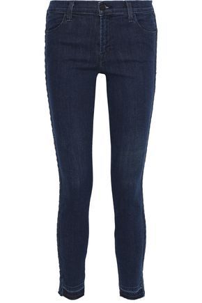 620 braided mid-rise skinny jeans | The Outnet US