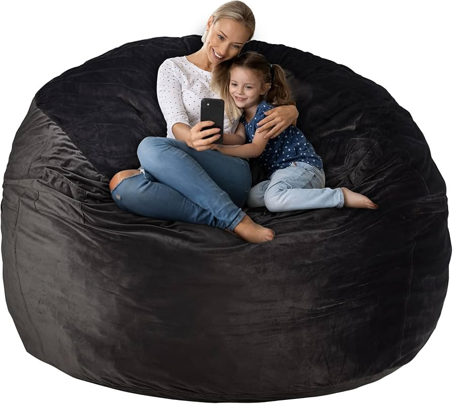 HABUTWAY Bean Bag Chair: Giant 5' Memory Foam Furniture Bean Bag Chairs for Adults with Microfibe... | Amazon (US)