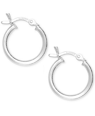 Giani Bernini Sterling Silver Small Hoops, 5/8 | Macy's
