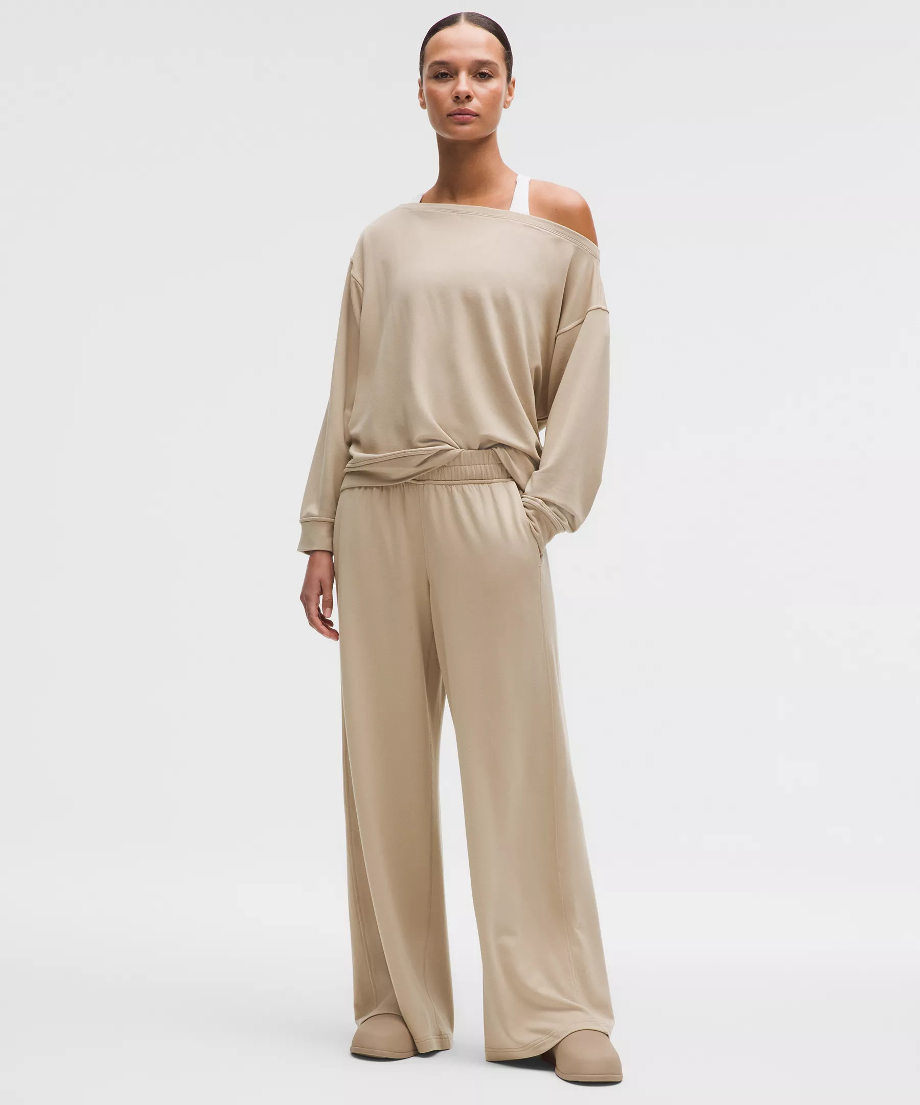 BeCalm Mid-Rise Wide-Leg Pant | Lululemon (US)