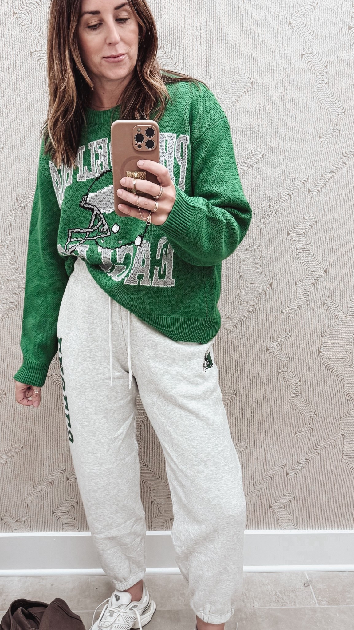 Philadelphia eagles | NFL gear | sports outfit | sweatpants | Abercrombie and Fitch  | new balance 

#LTKSaleAlert #LTKOver40 #LTKFindsUnder100