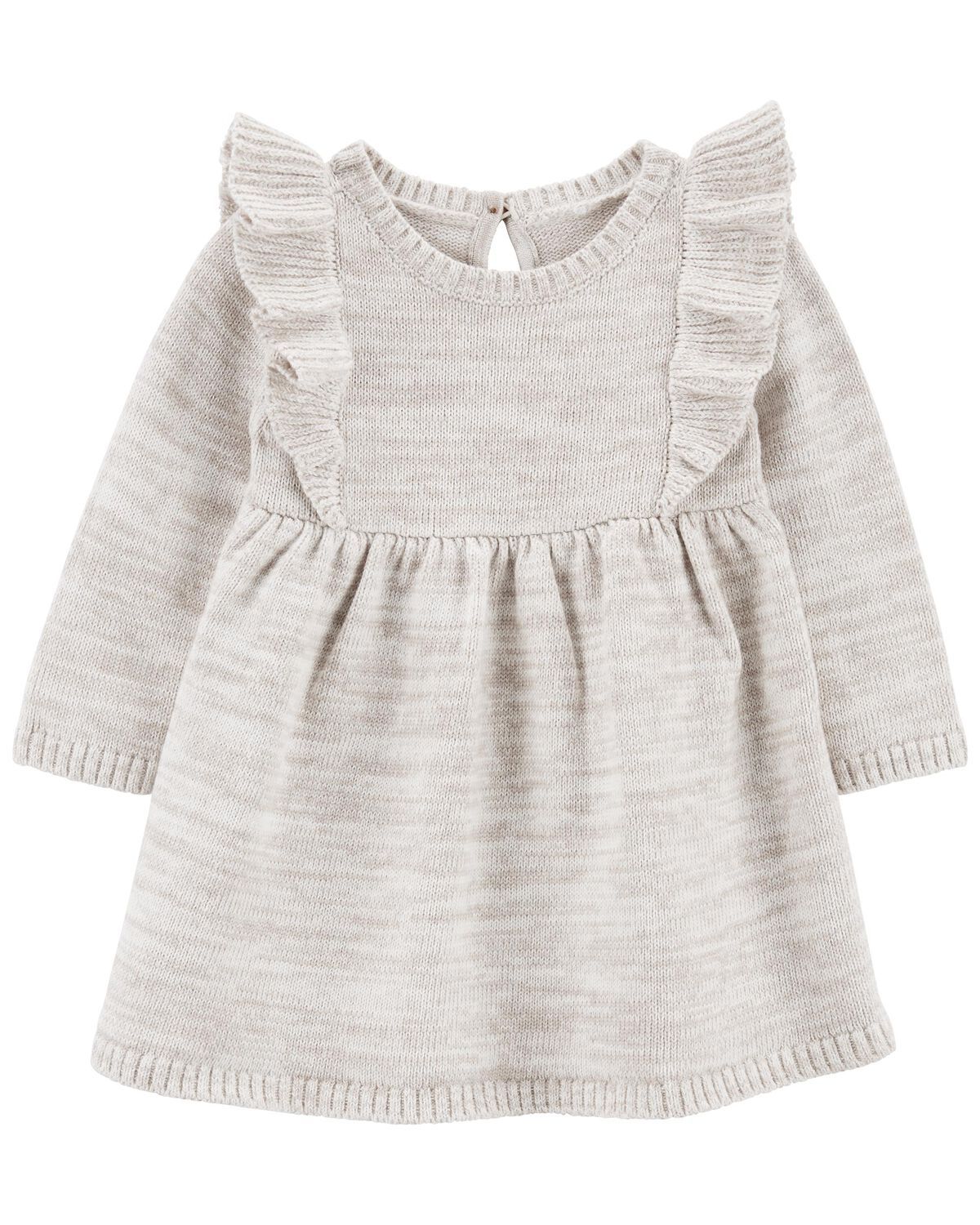 Grey Baby Long-Sleeve Sweater Dress | carters.com | Carter's