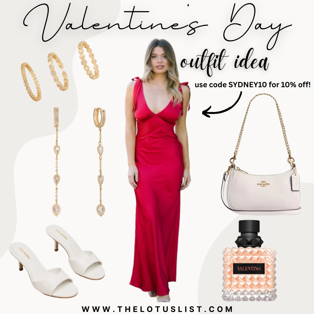Valentine's Day Outfit Idea

ltkwedding / ltkgrwm / ltkstyletip / ltksalealert / valentine's day / date night / valentine's day outfit / valentine's day dresses / valentine's day dress / date night outfit / date night dress / date night dresses / Valentino perfume / luxury fragrance / Coach / Coach shoulder bag / Coach bag / white Coach bag / white high heels / Steve Madden heels / white heels / Valentine's day shoes / date night shoes / ettika / dangle earrings / gold earrings / valentine's day gifts / valentines day gifts for her / gifts for her / sale / sale alert 

 #LTKValentine #LTKootd #LTKSeasonal