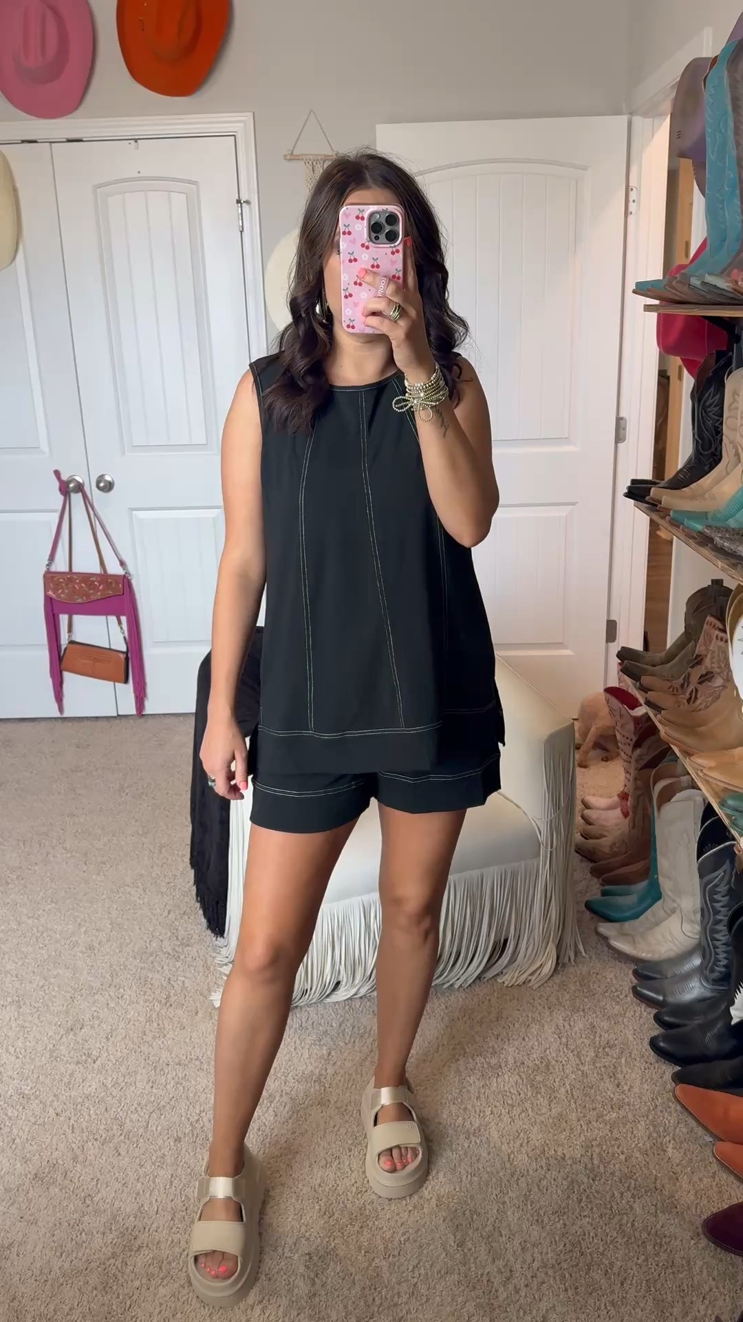 Wearing a medium in this black two piece set from Amazon 

#LTKFindsUnder100 #LTKFindsUnder50 #LTKStyleTip