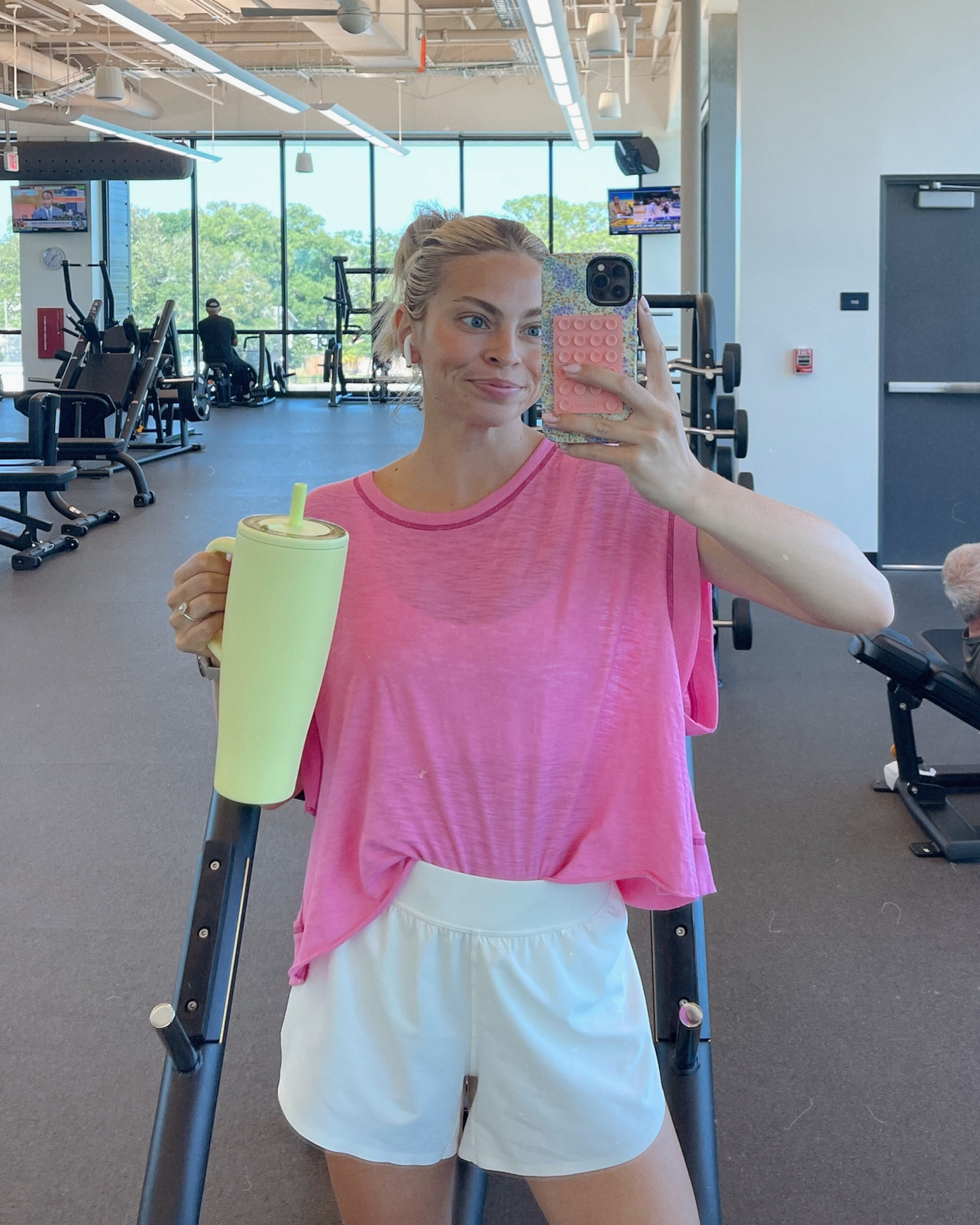 work out fit 🩷
top & shorts: size small 

#LTKGiftGuide #LTKxMadewell #LTKFestival