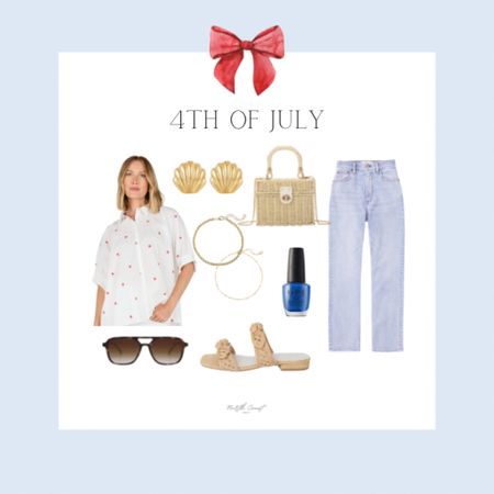 4th of July Outfit #summer #fourthofjuly #redwhiteandblue #summerfashion