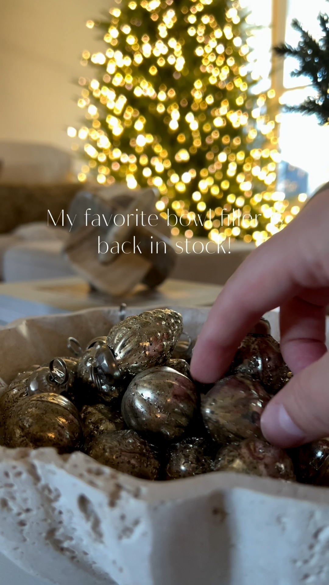 Mercury glass ornament bowl filler!!

#LTKHome #LTKSeasonal #LTKHoliday