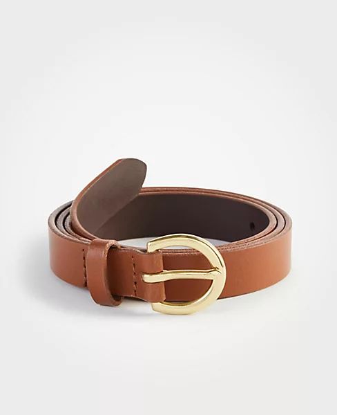 Medium Leather Trouser Belt | Ann Taylor (US)