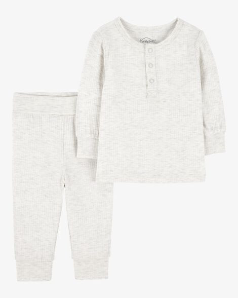 Baby 2-Piece PurelySoft Outfit Set - Grey | Carter's Inc