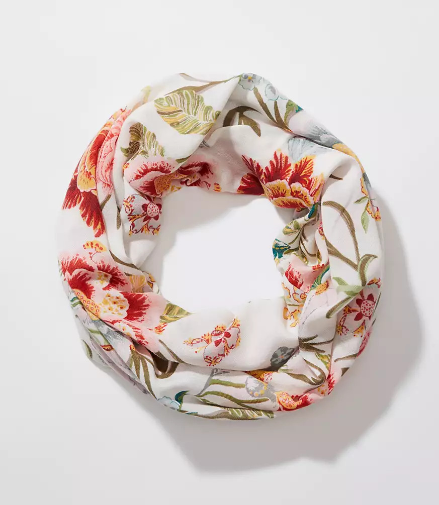 Poppy Bloom Infinity Scarf | LOFT