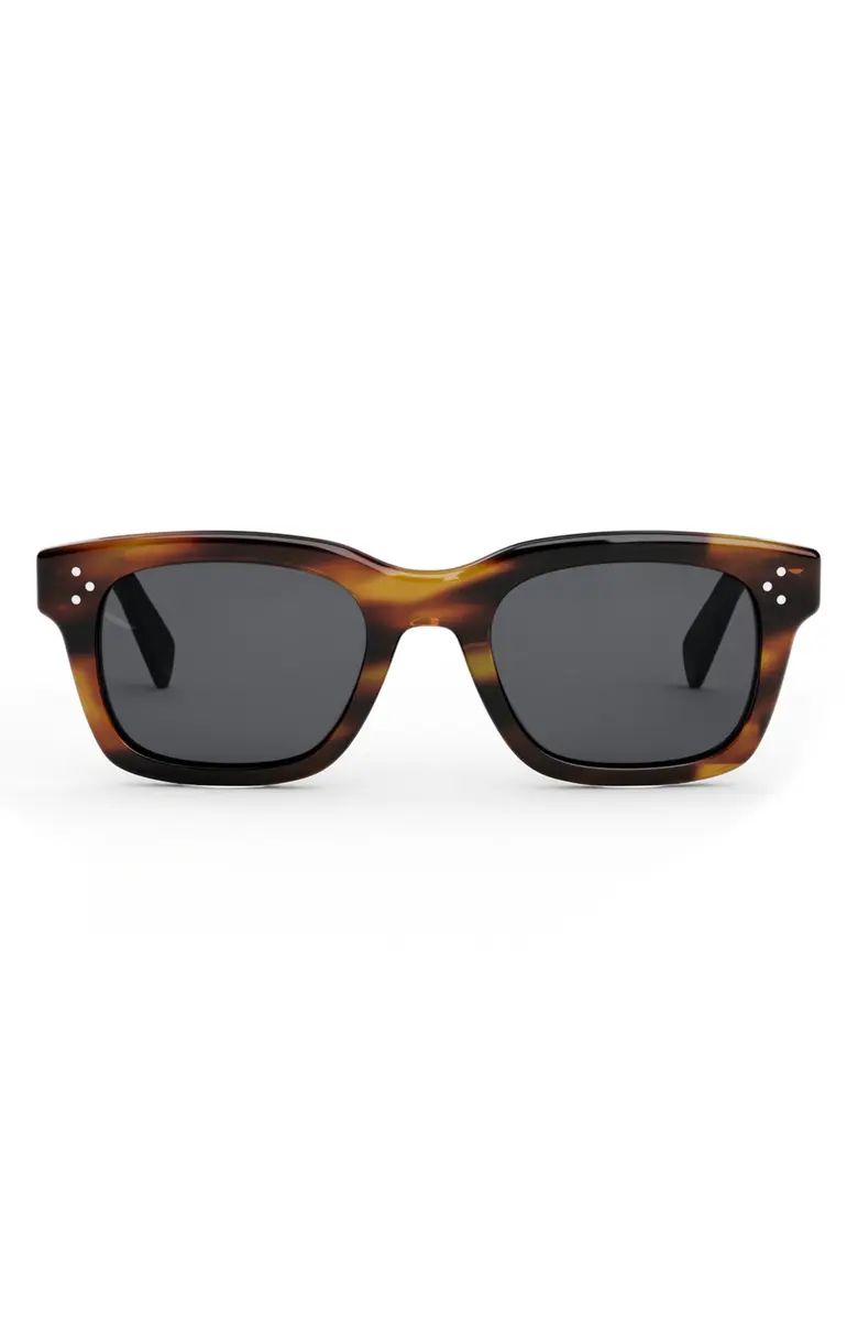 CELINE Bold 3 Dots 50mm Square Sunglasses | Nordstrom | Nordstrom