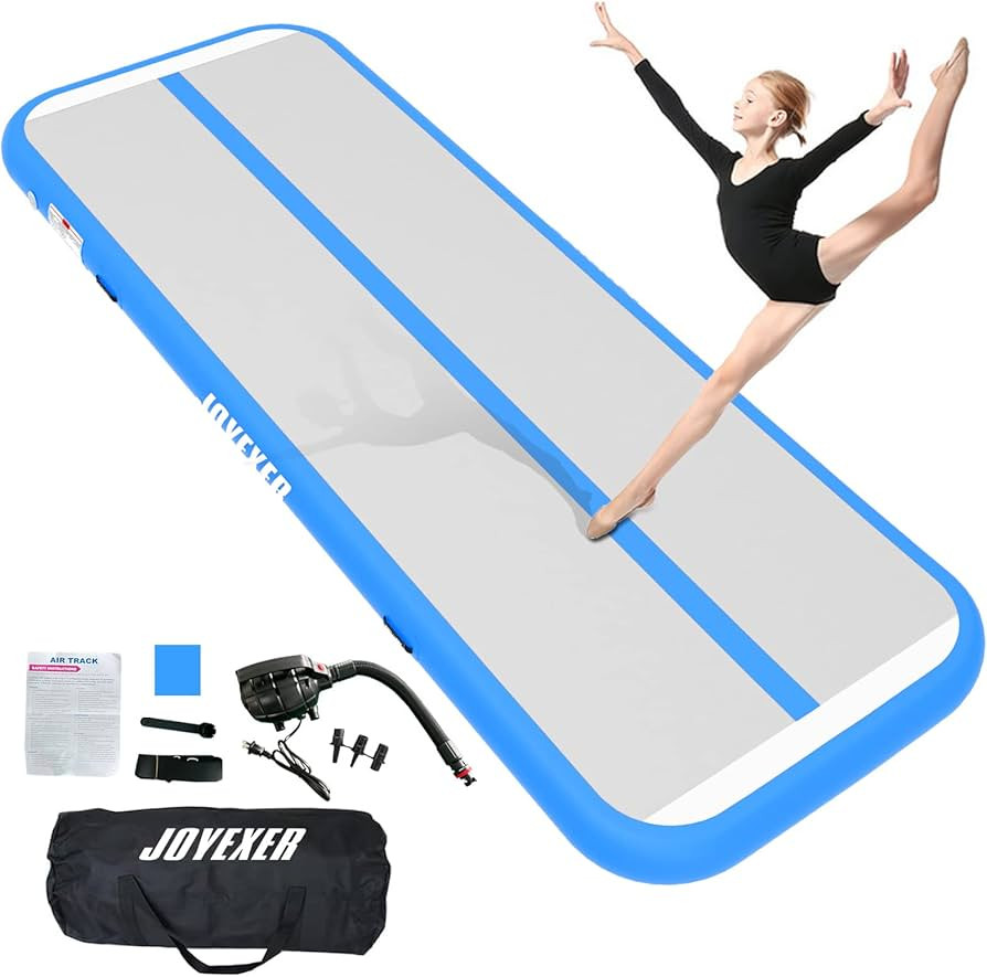 JOYEXER Inflatable Air Gymnastics Mat -10ft x3.3ft x4in Air Track Tumbling Training Mat with Carr... | Amazon (US)