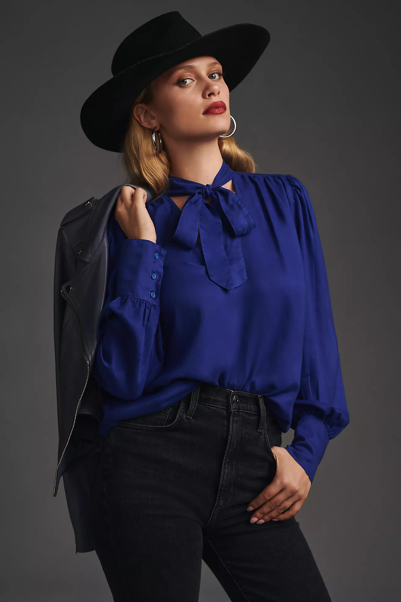 Bella Dahl Tie-Neck Blouse | Anthropologie (US)