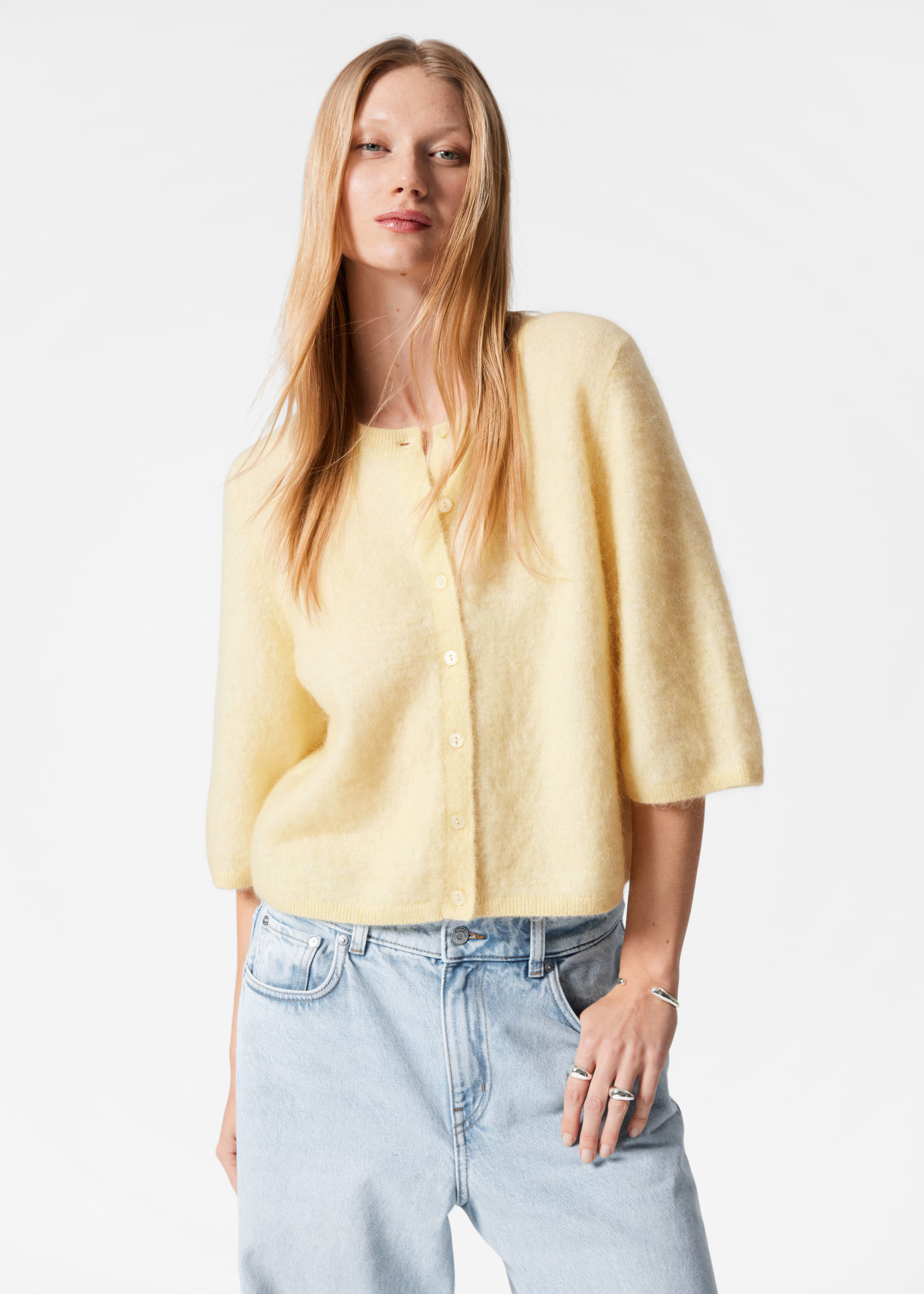 Strickjacke aus Mohair-Mix - Gelb - & Other Stories DE | & Other Stories EU