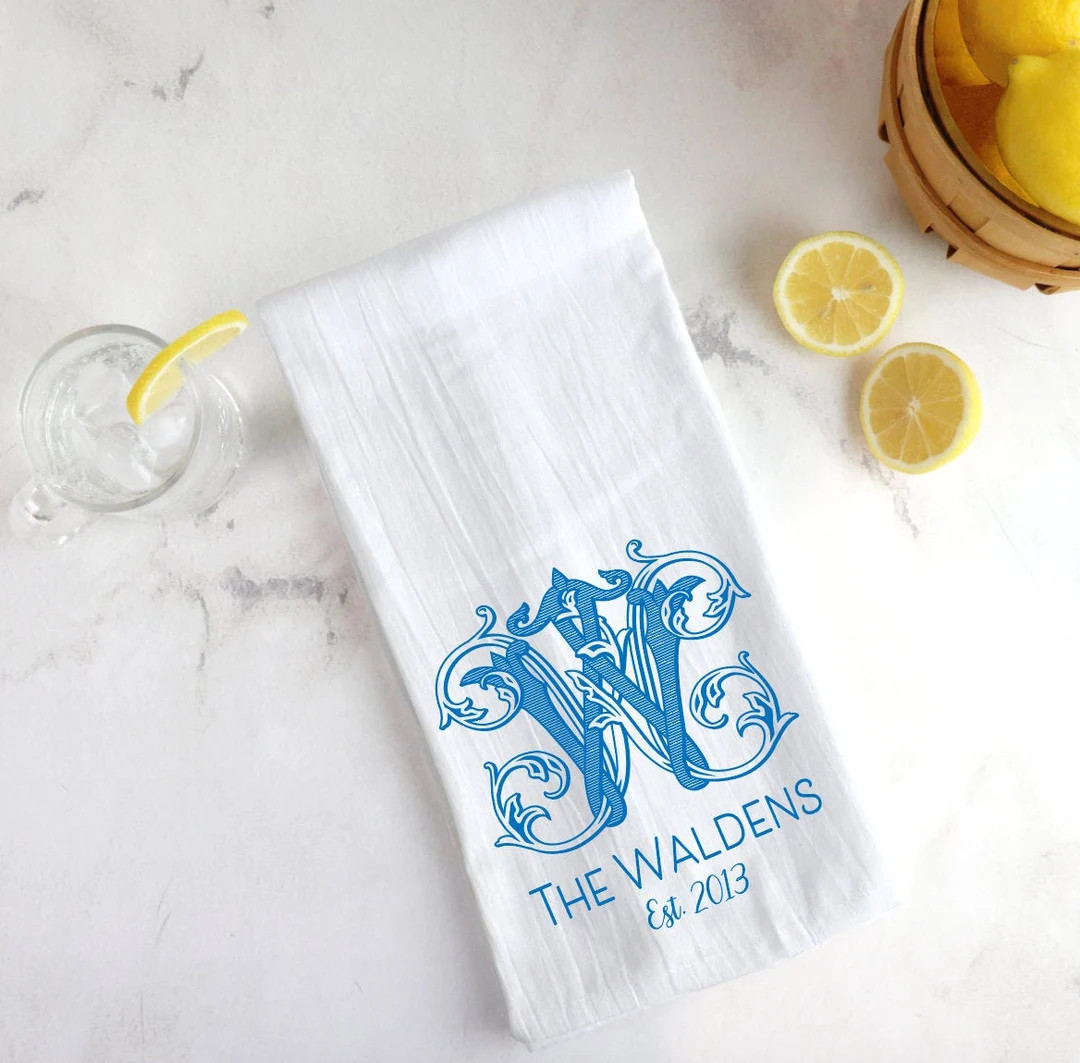 Wedding Gift Idea Engagement Gift Idea Monogrammed Tea - Etsy | Etsy (US)