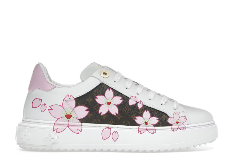 Louis Vuitton x Takashi Murakami Timeout Sneaker Cherry Blossom (Women's) Sneakers in White | StockX