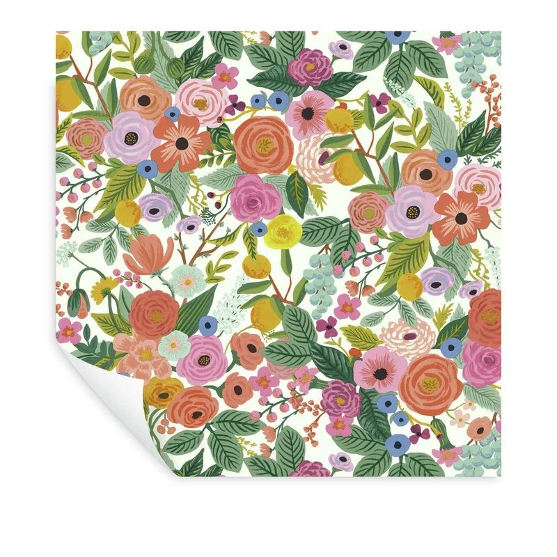 Garden Party 20' L x 27" W Peel and Stick Wallpaper Roll | Wayfair North America