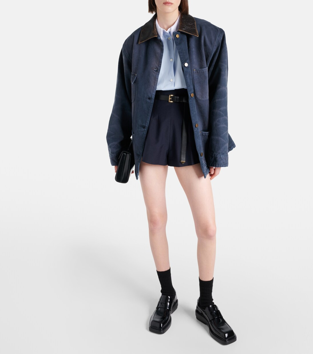 High-rise wool and mohair shorts | Mytheresa (UK)