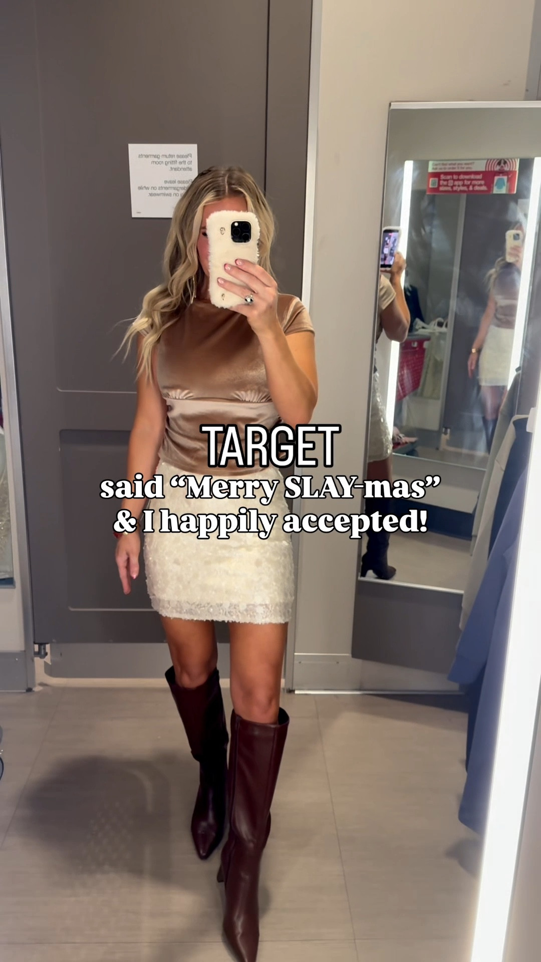 For reference on 5‘7“ 140 pounds. Wearing a size small and most tops, skirts and dresses. Wearing a size 4 in the dark jeans.

Target said "hold my cocoa" and dropped the cutest Christmas outfits ever. I'm not exaggerating when I say I could've filled two carts. Run, don't walk.
.
.
.
.
.
target christmas outfits, target holiday outfits 2025, target new arrivals, target christmas fashion, holiday party outfit ideas, target try on haul, affordable holiday outfits, christmas, target, target fashion favorites

#LTKFindsUnder50 #LTKSeasonal #LTKHoliday