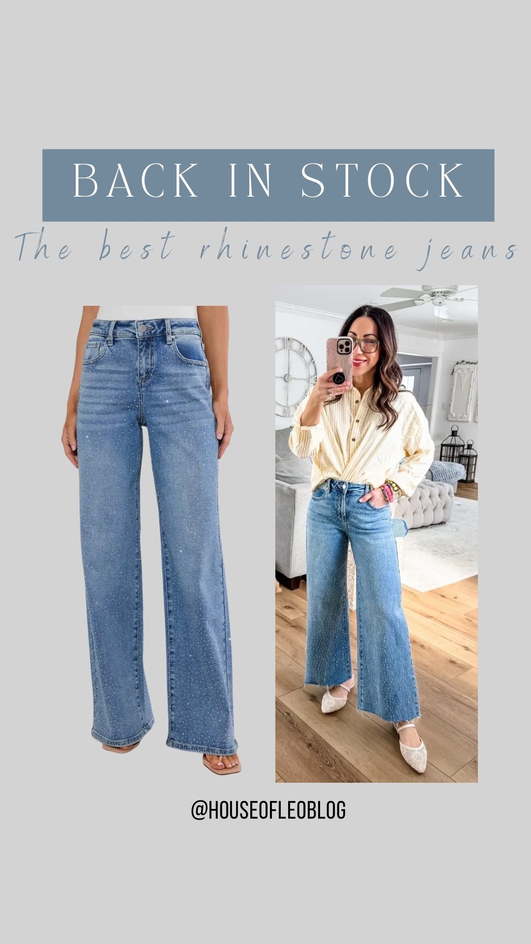 Rhinestone jeans, 25. I cut them.

#LTKOver40