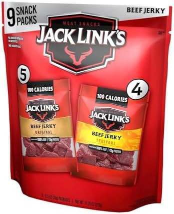 Jack Link's Beef Jerky Variety Pack - Includes Original and Teriyaki Jerky, Bulk Protein Snack Pa... | Amazon (US)