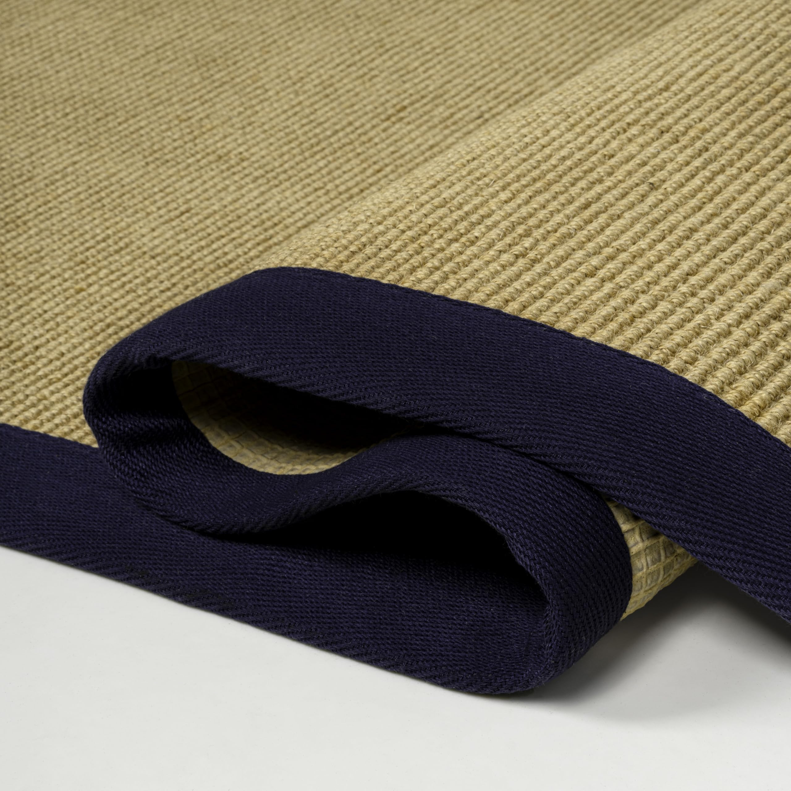 JONATHAN Y Border Jute Indoor Area Rug Natural/Navy 8X10 ft, Camden Farmhouse Cottage for Living ... | Amazon (US)