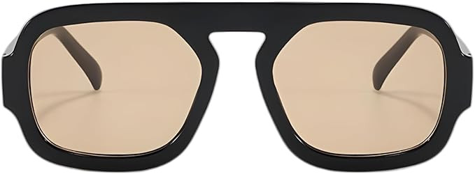 ADE WU Trendy Square Sunglasses for Women Men,Vintage Square Aviator Sunglasses Fashion 70s Inspi... | Amazon (US)