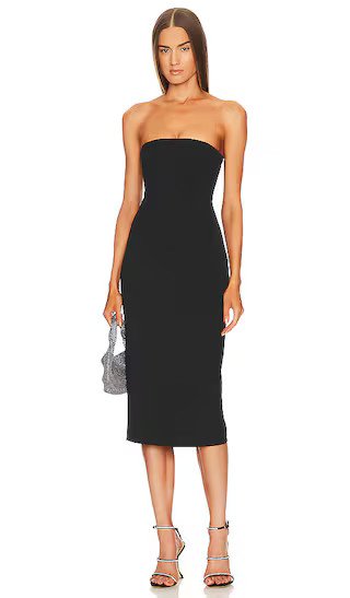 x Marianna Hewitt Sunny Midi Dress in Black | Revolve Clothing (Global)