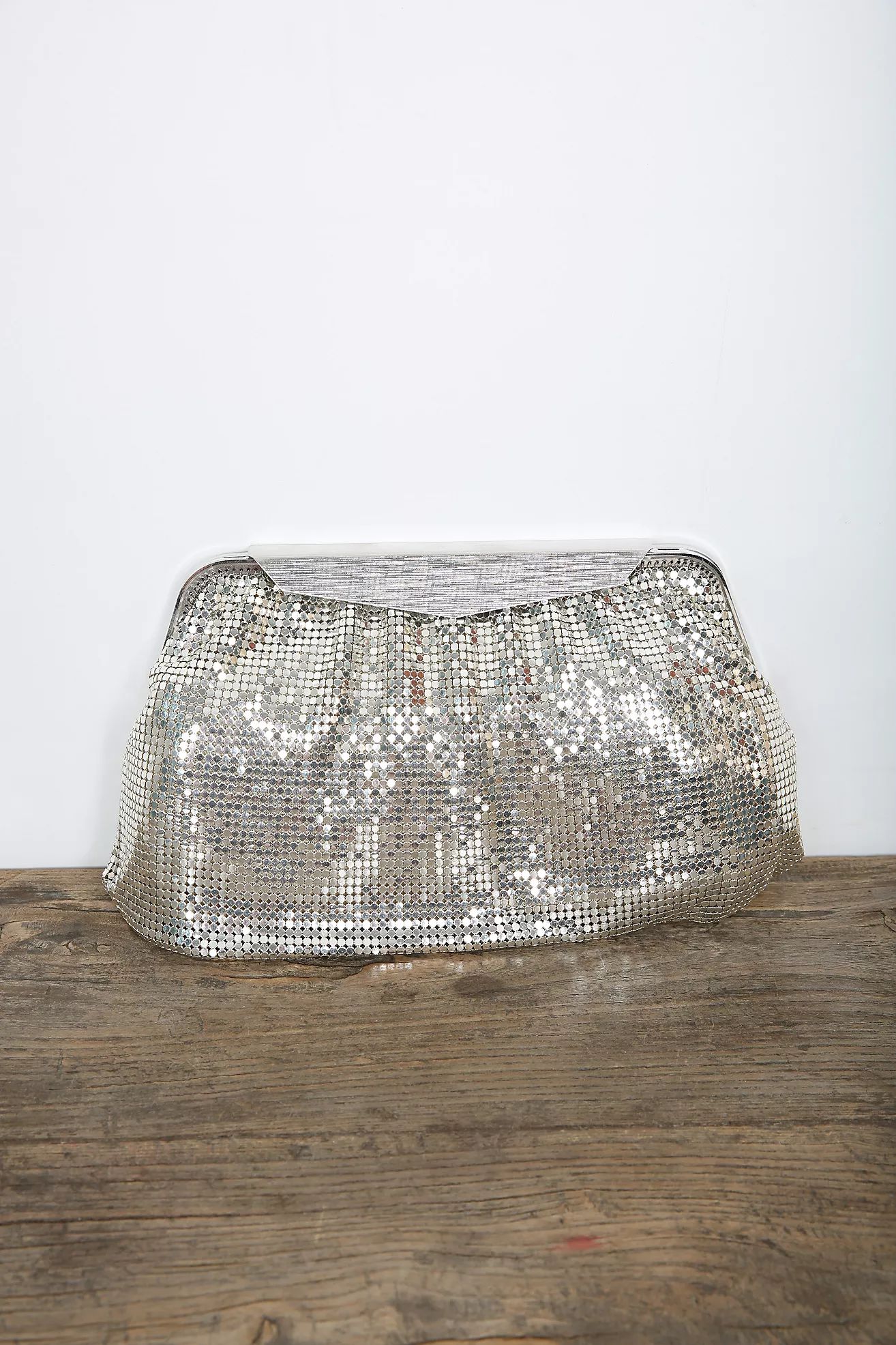 Whiting & Davis Silver Disco Glo Mesh Purse Clutch Selected by Love Rocks Vintage | Free People (Global - UK&FR Excluded)