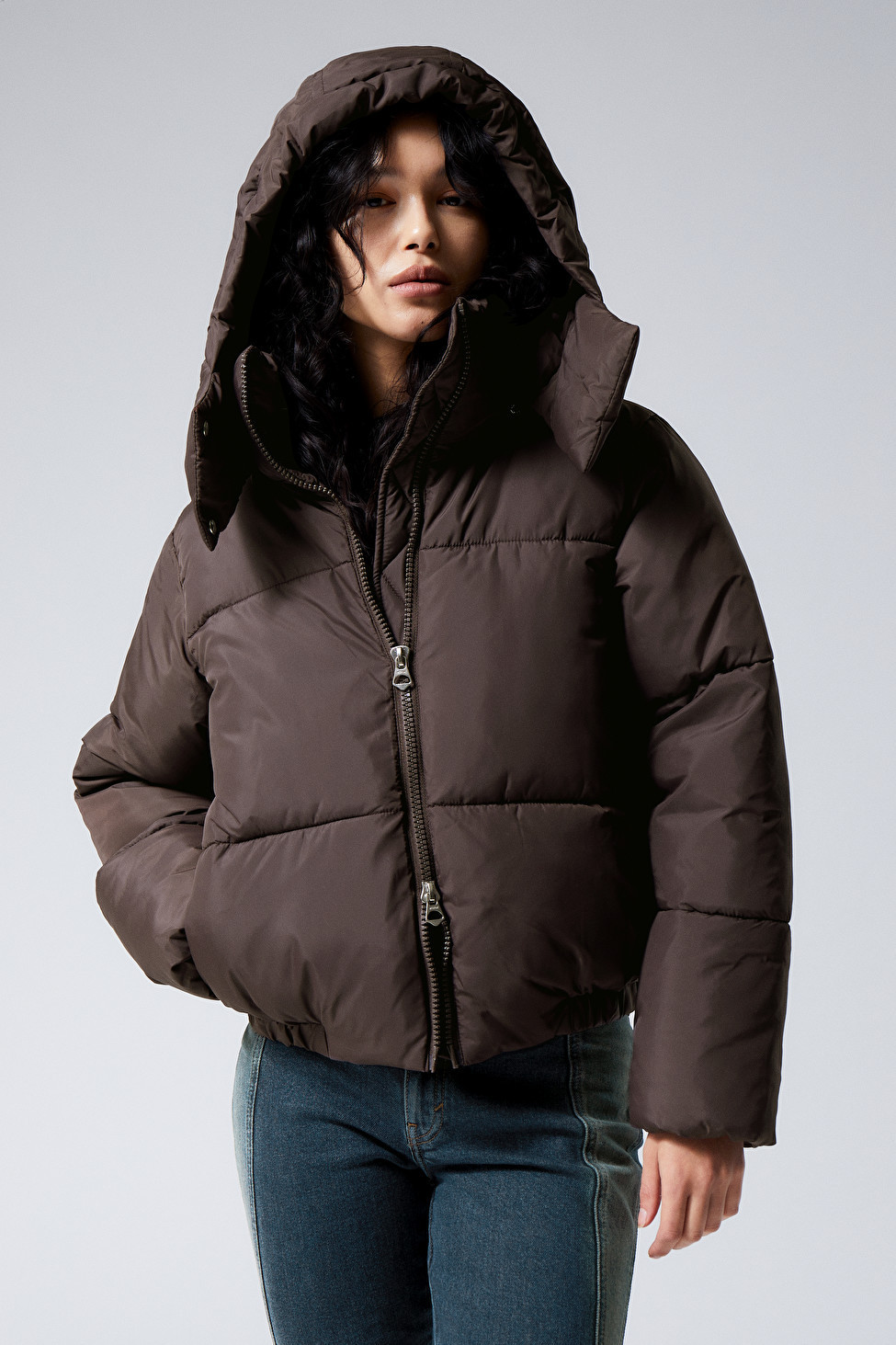 Kurze Pufferjacke Moon - Braun - Jackets & coats - Weekday DE | Weekday