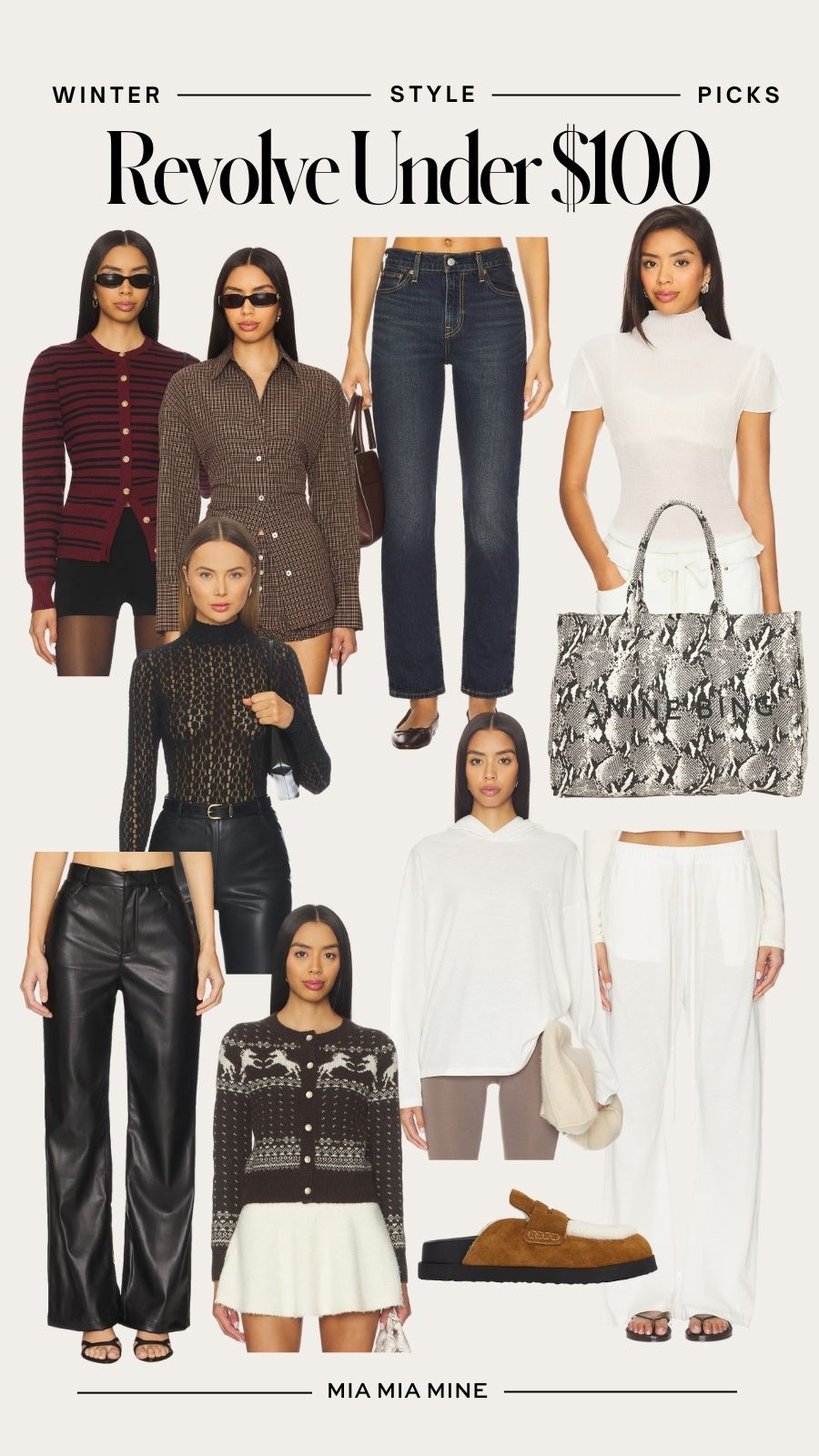 Revolve new winter arrivals under $100
Winter date night tops, lounge sets, faux leather pants and denim under $100

#LTKFindsUnder100 #LTKSeasonal